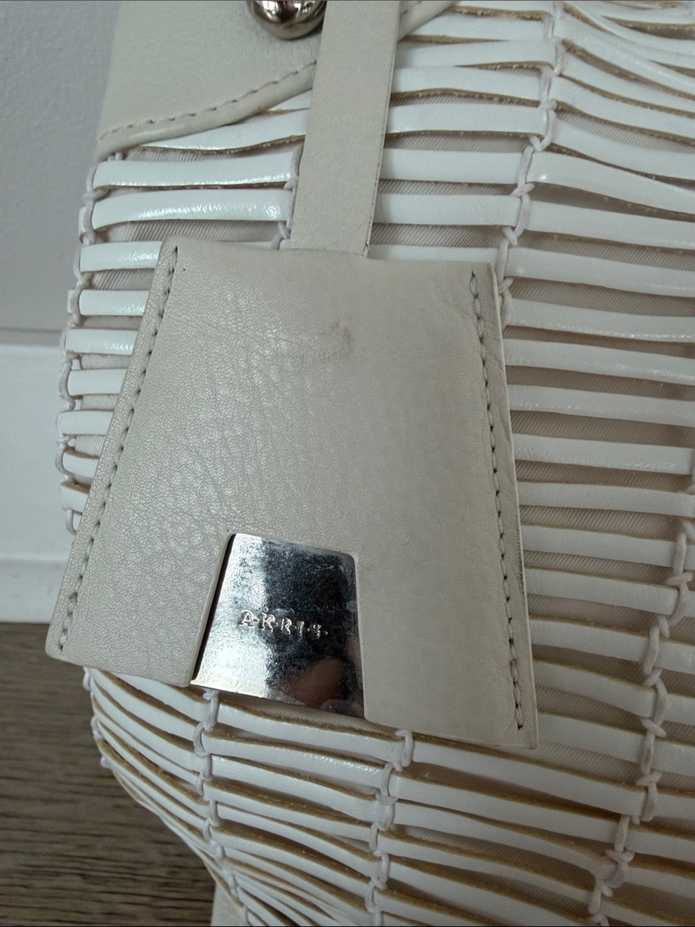 Akris White Woven Shoulder Bag - Picture 2 of 16